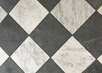 Carrara Marble and Black